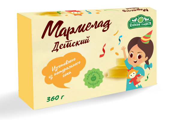 №2 Мармелад  "Детский" белевский 360г   в Соликамске